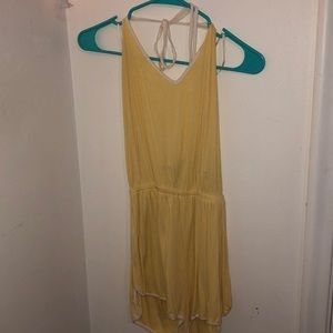 Yellow sporty romper